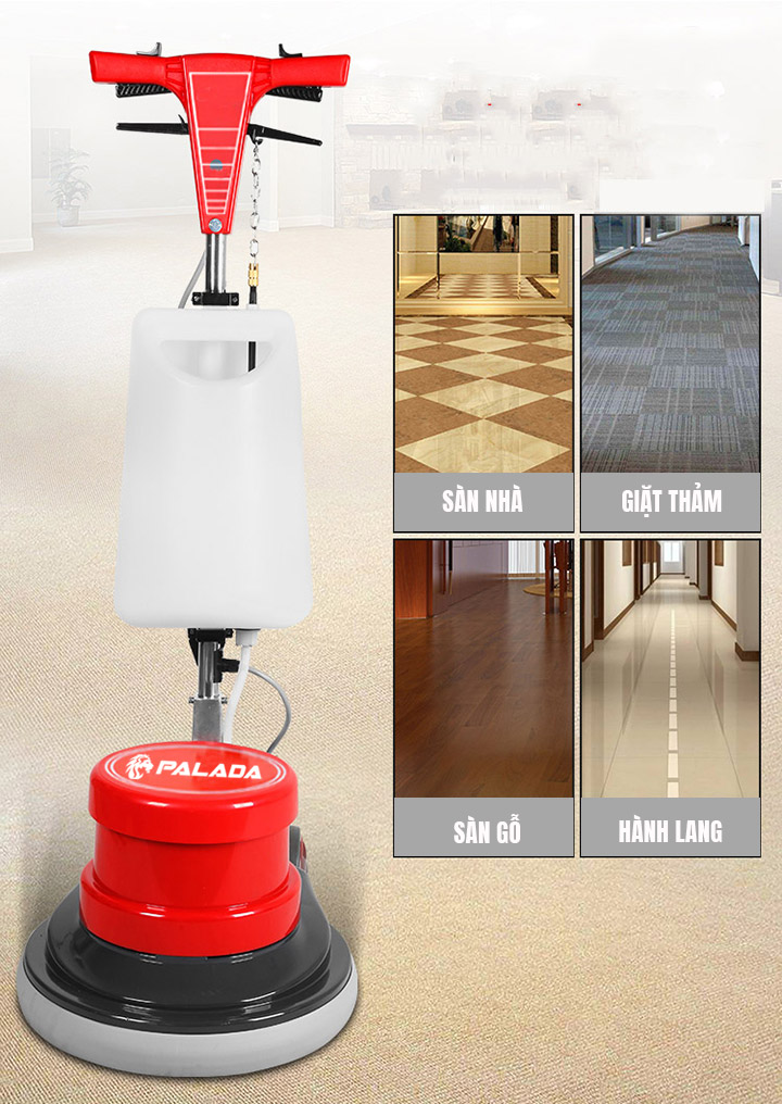 Ứng dụng của máy chà sàn - thảm công nghiệp Palada PD-005