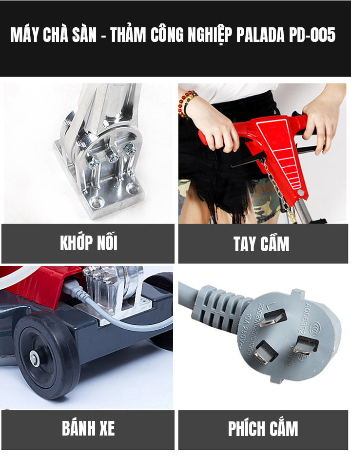 Thiết kế máy chà sàn - thảm công nghiệp Palada PD-005