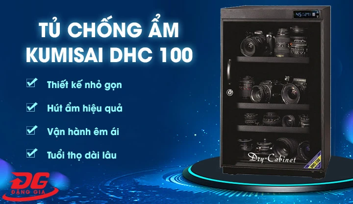 Tủ chống ẩm Kumisai DHC 100 chính hãng