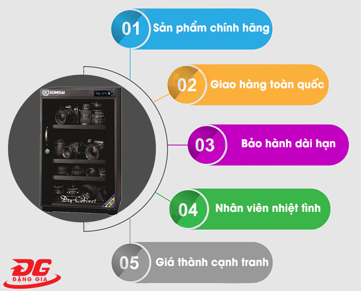 bán tủ chống ẩm Kumisai DHC 100