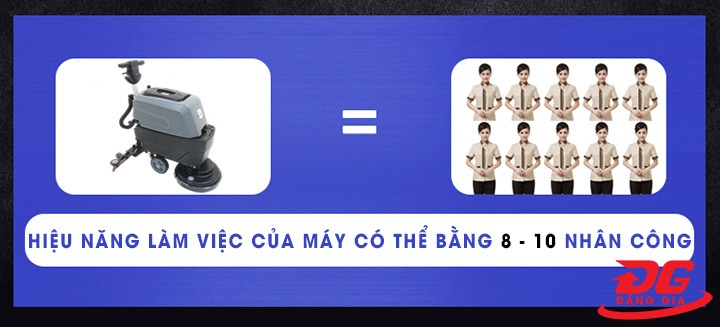Hiệu quả làm việc của máy chà sàn liên hợp Kumisai KMS 45B