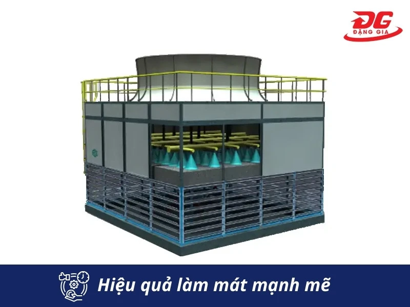 Tháp hạ nhiệt vuông KMS 800RT làm mát nhanh chóng