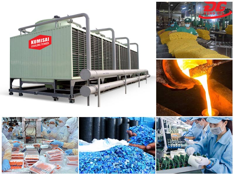 Ứng dụng tháp làm mát công nghiệp Kumisai KMS 250RT