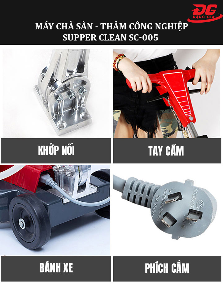 Bộ phận cấu tạo  - thảm công nghiệp Supper Clean SC-005