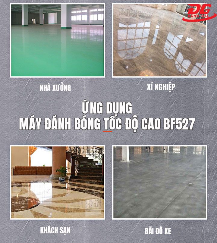 Ứng dụng máy đánh bóng tốc độ cao BF527