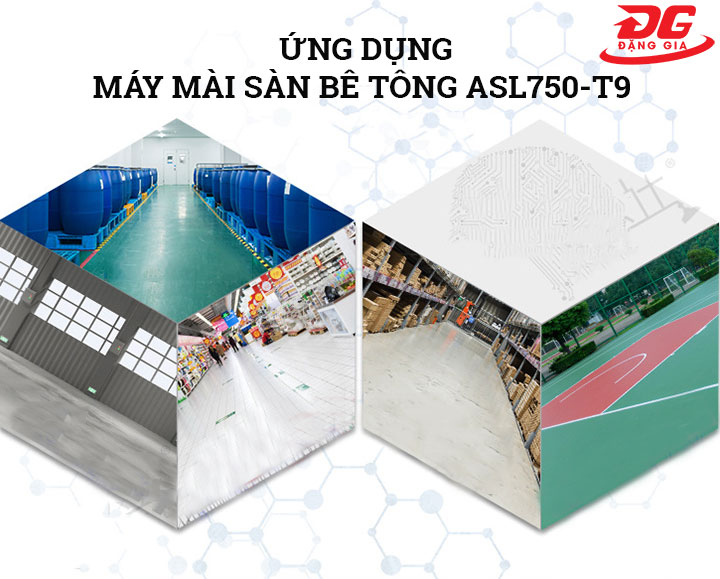 Ứng dụng của máy mài sàn bê tông ASL750-T9