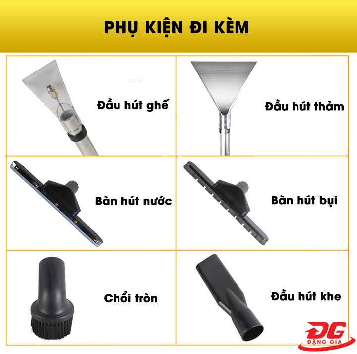 Bộ phụ kiện đi kèm theo máy