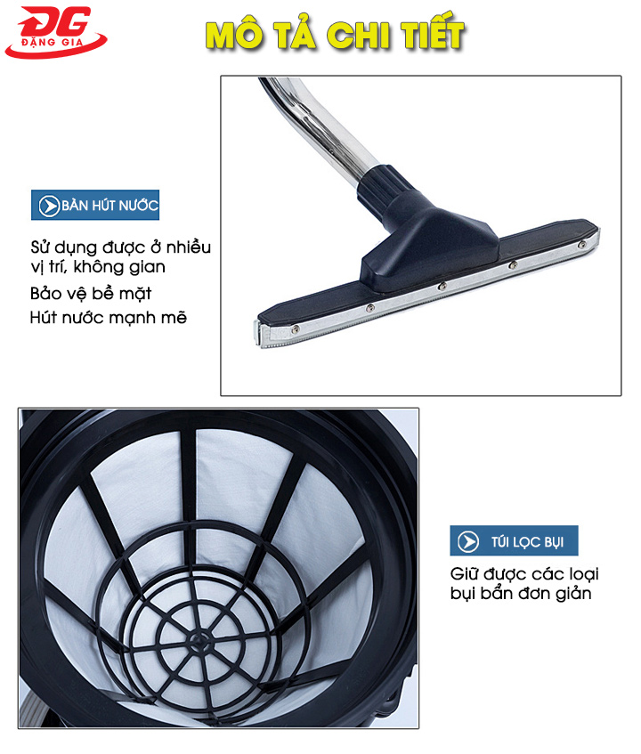 Nhiệm vụ của bộ phận máy hút bụi Supper Clean PD40