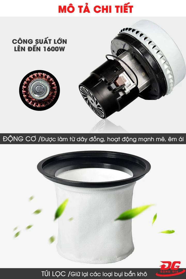 thiết kế motor của Kungfu Clean KF30