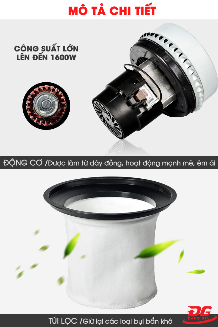 thiết kế motor của Kungfu Clean KF30