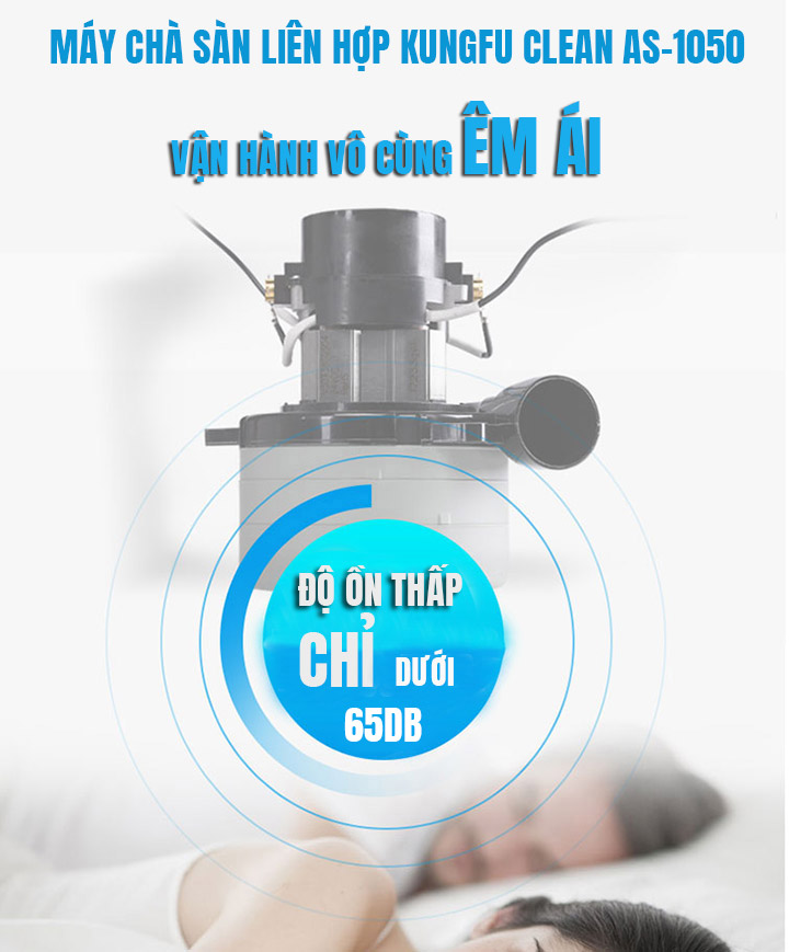 Độ ồn máy chà sàn liên hợp Kungfu Clean AS-1050