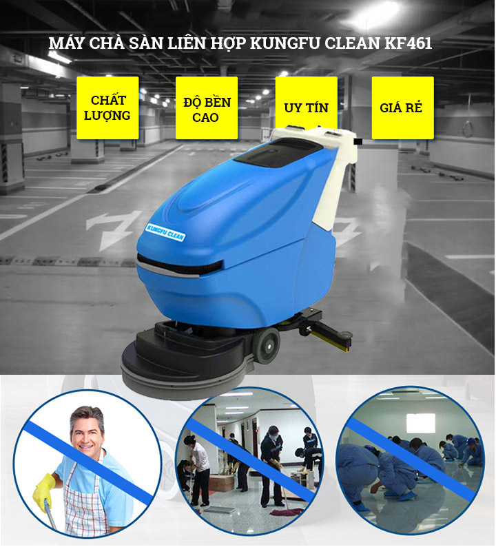 Máy chà sàn liên hợp Kungfu Clean KF461