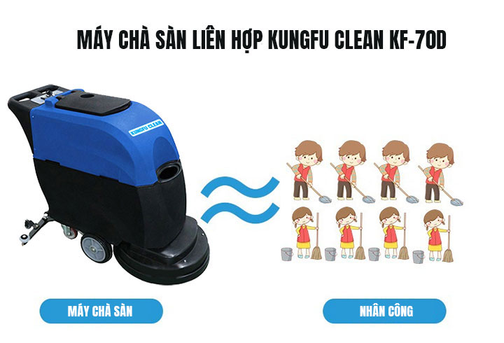 máy chà sàn liên hợp Kungfu Clean KF-70D