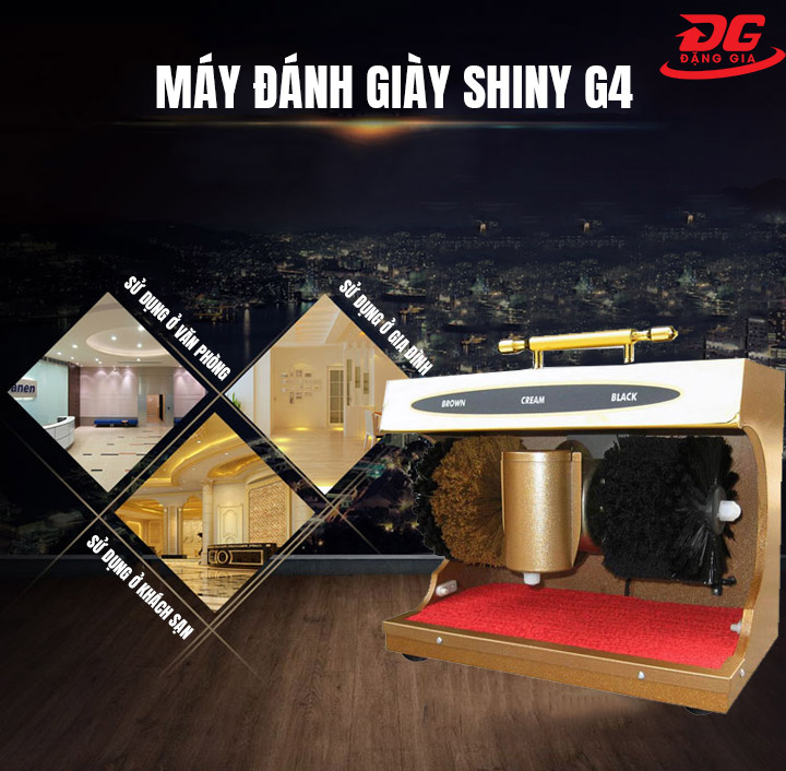 Máy đánh giày Shiny G4 được ứng dụng trong nhiều không gian khác nhau