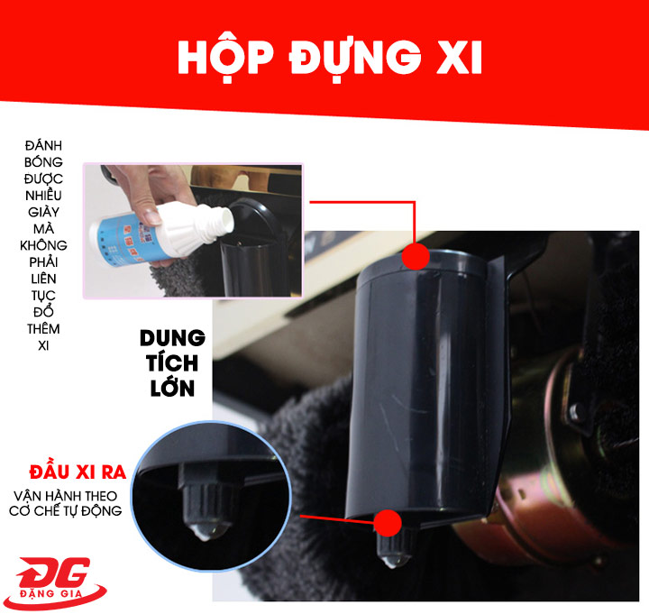 QM SP3 có hộp dựng xi dung tích lớn