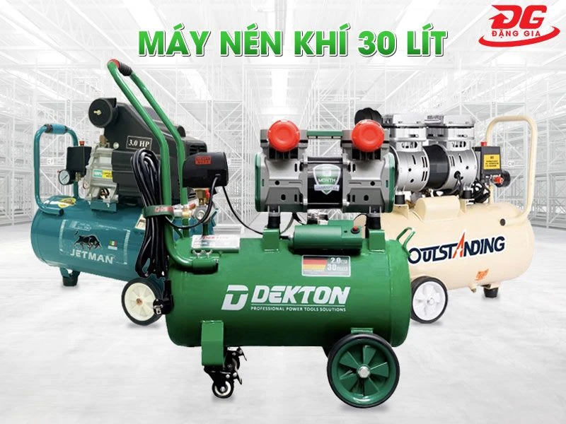 Máy nén khí 30 lít rất đa dạng