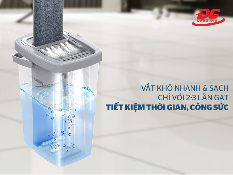 Bộ lau sàn nhà Sunhouse KS CL3211PW có nhiều ưu điểm nổi bật