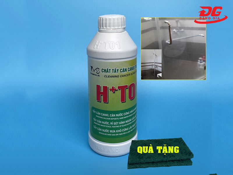 Dung dịch tẩy cặn canxi trên kính