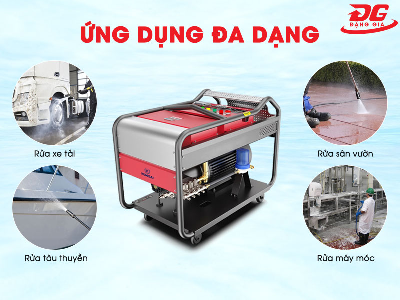 Máy rửa xe tải công suất lớn có tính ứng dụng cao