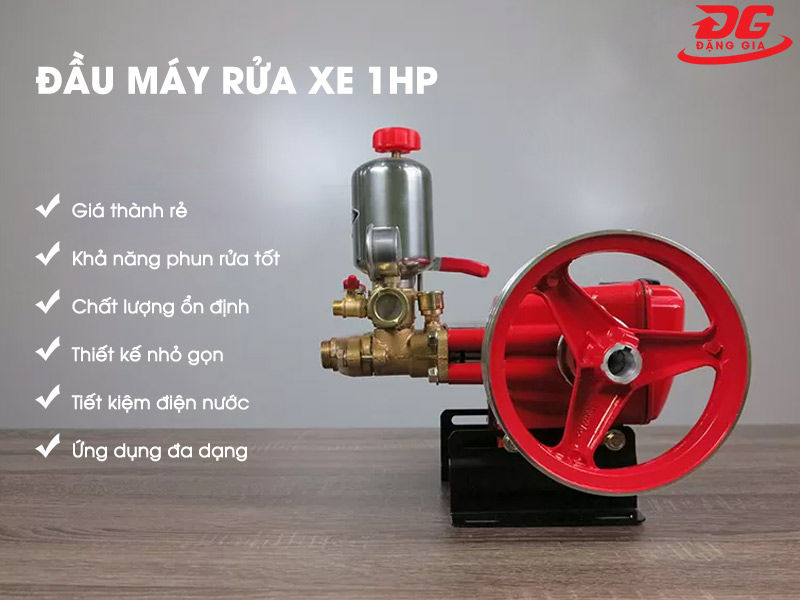 Đầu máy rửa xe 1HP “nhỏ” nhưng “chất” với nhiều ưu điểm nổi bật