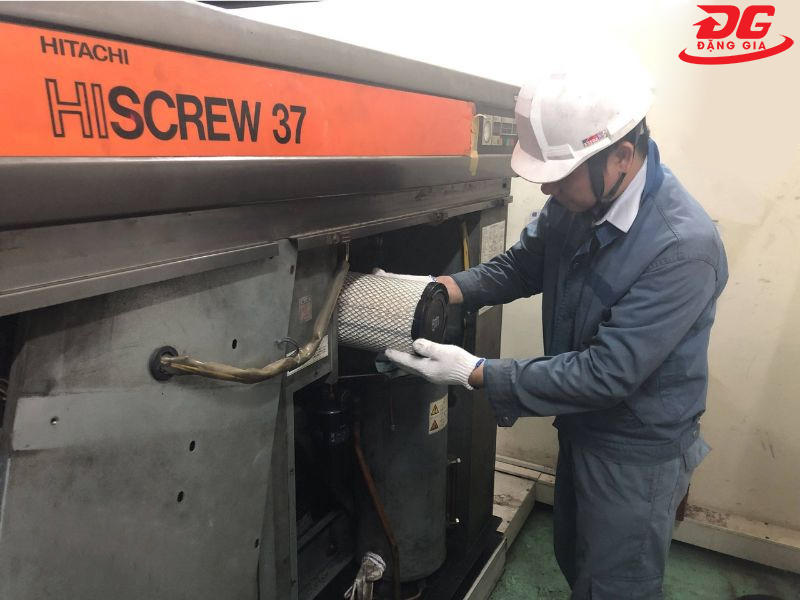 Lọc khí đầu vào máy khí nén trục vít Hitachi