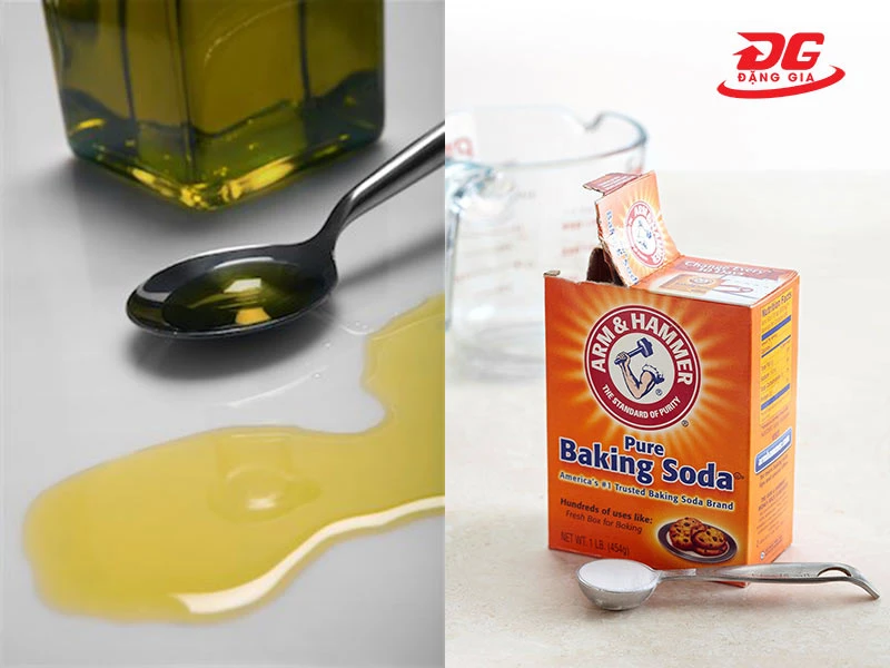 Xử lý sàn nhà dính mỡ bằng baking soda rất hiệu quả