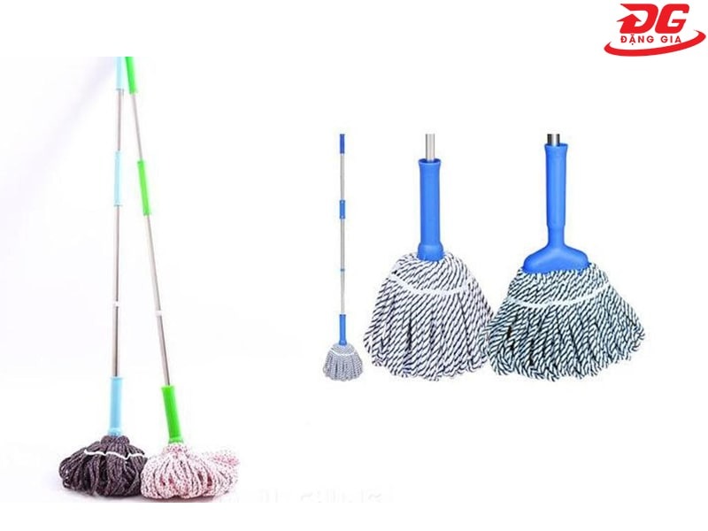 Cây lau sàn nhà giúp làm sạch sàn sau khi vệ sinh tường, trần nhà