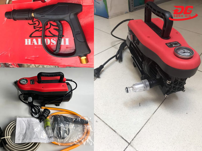 Máy bơm rửa xe gia đình giá rẻ Haloshi 1500W