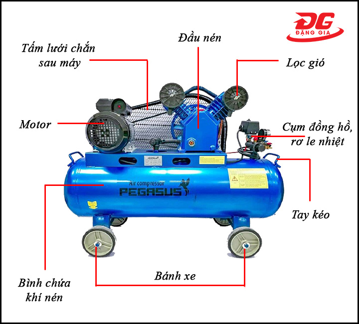 Chi tiết về cấu tạo model Pegasus TM-V-0.25/12.5