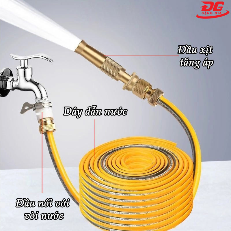 Cấu tạo bộ vòi xịt rửa xe tăng áp lực nước