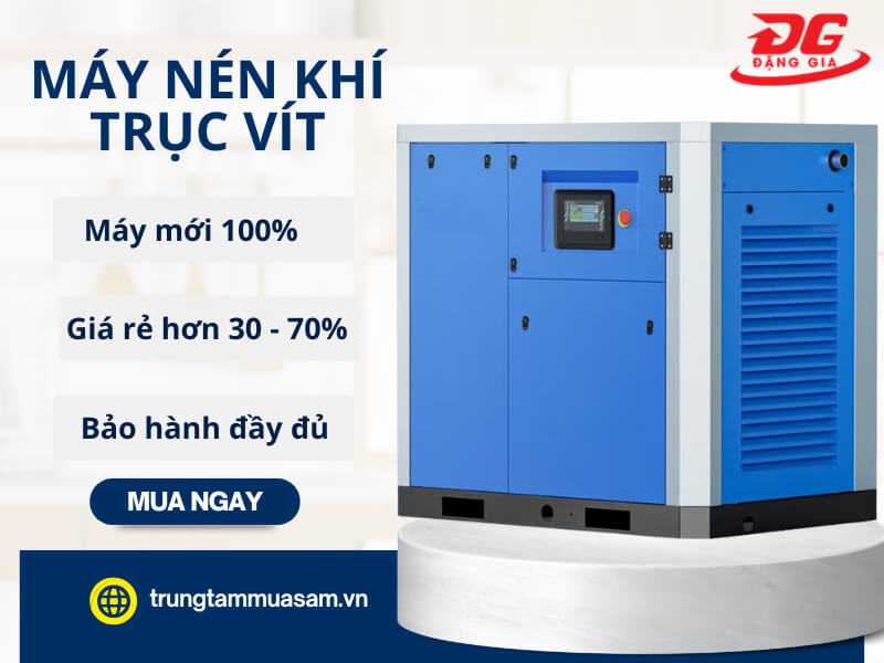 Ưu điểm khi mua bán máy nén khí trục vít cũ tại Đặng Gia