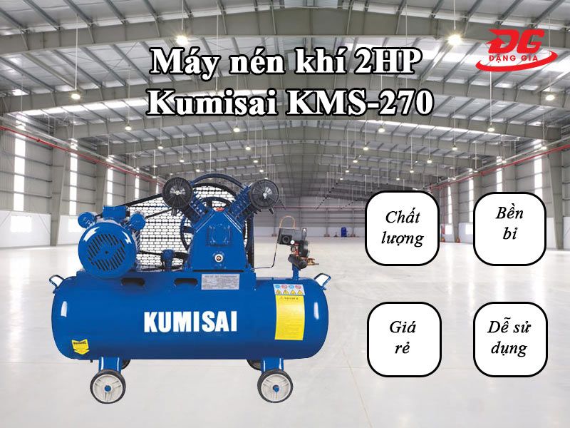 Máy nén hơi 2HP Kumisai KMS-270