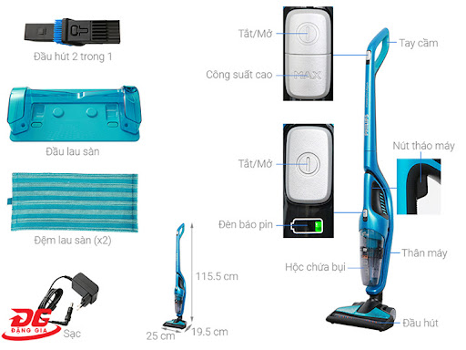 máy hút bụi không dây công suất lớn