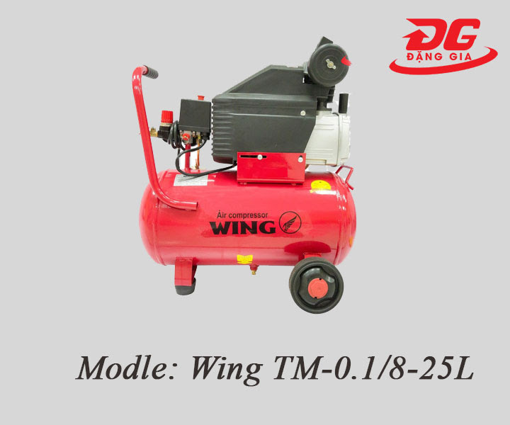 Máy nén khí xịt bụi đầu liền Wing TM-0.1/8-25L