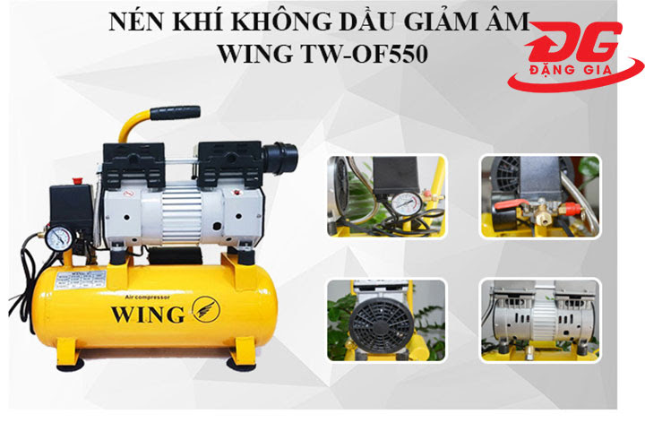 Máy bơm hơi thổi bụi mini Wing TW-OF550-9L