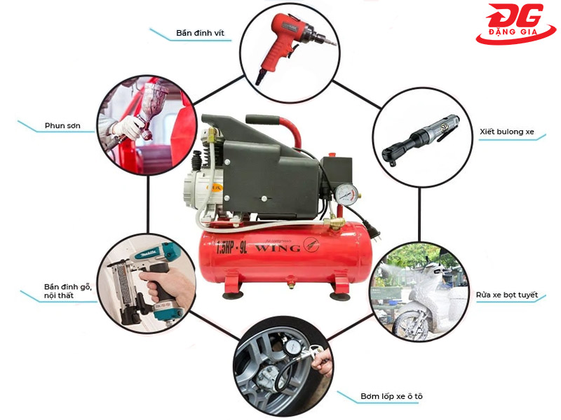Ứng dụng của máy nén khí cầm tay mini trong đời sống