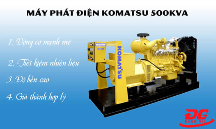 Máy phát điện 500kva Komatsu