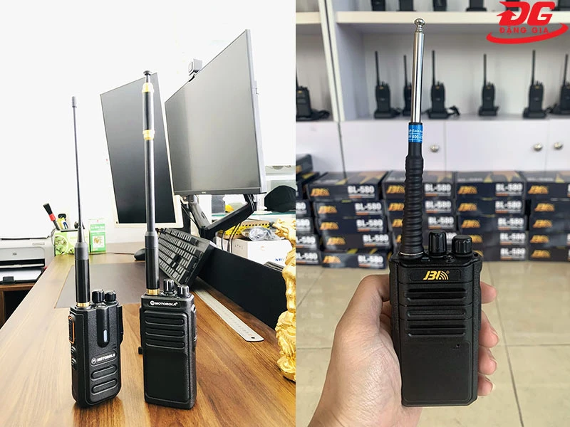Anten dài giúp máy thu nhận tín hiệu tốt và xa hơn so với anten ngắn