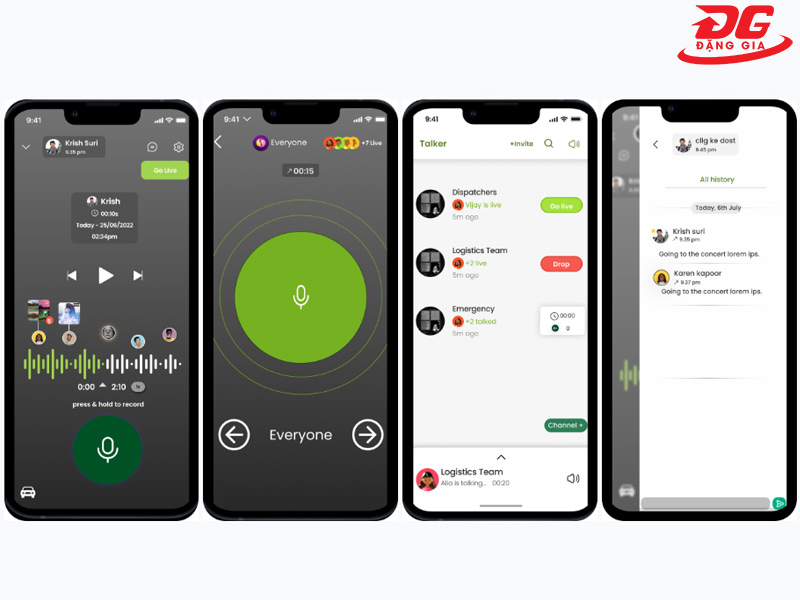 App biến điện thoại thông minh thành bộ đàm - Talker