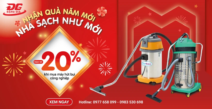 Giảm giá tới 20% khi mua máy hút bụi công nghiệp trong chương trình 