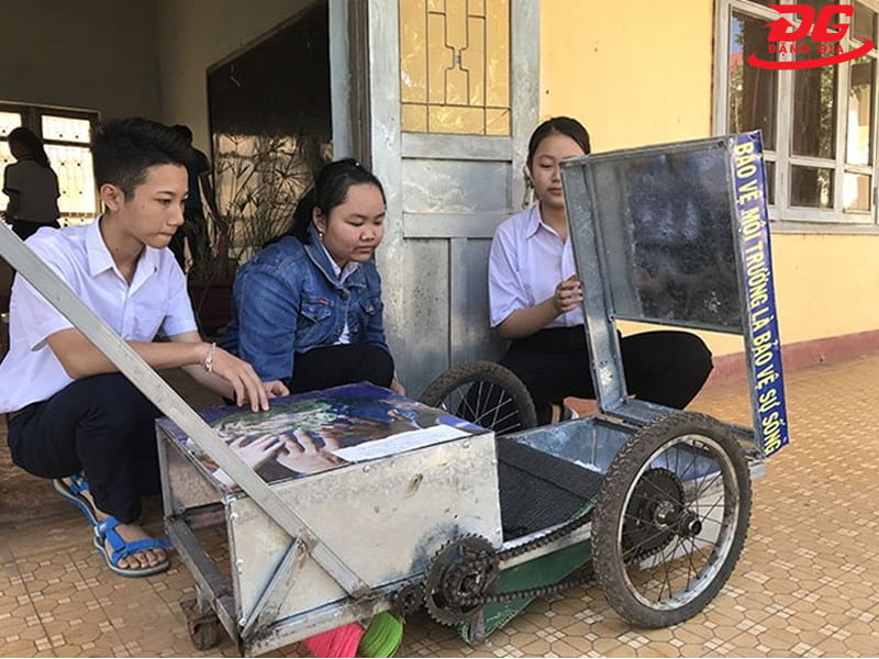 máy hút rác tự chế