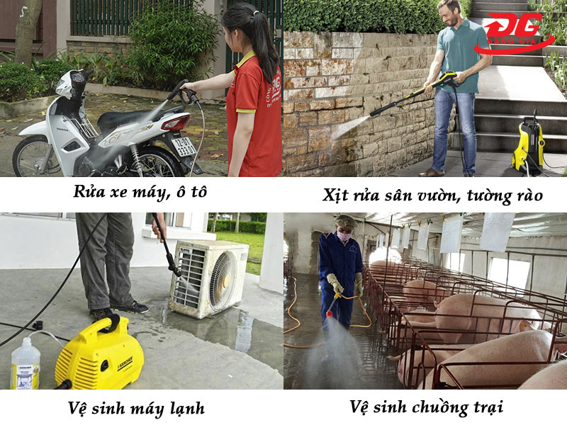Công dụng của máy phun rửa xe gia đình