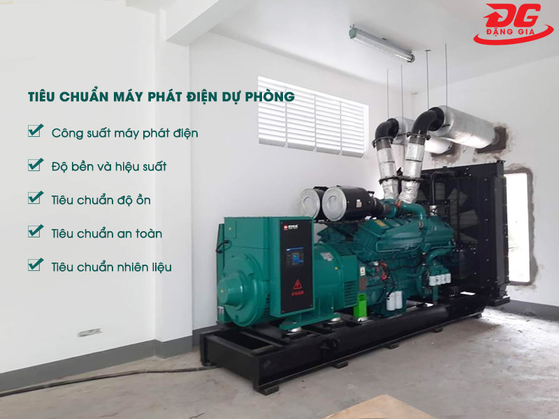 Tiêu chuẩn máy phát điện dự phòng