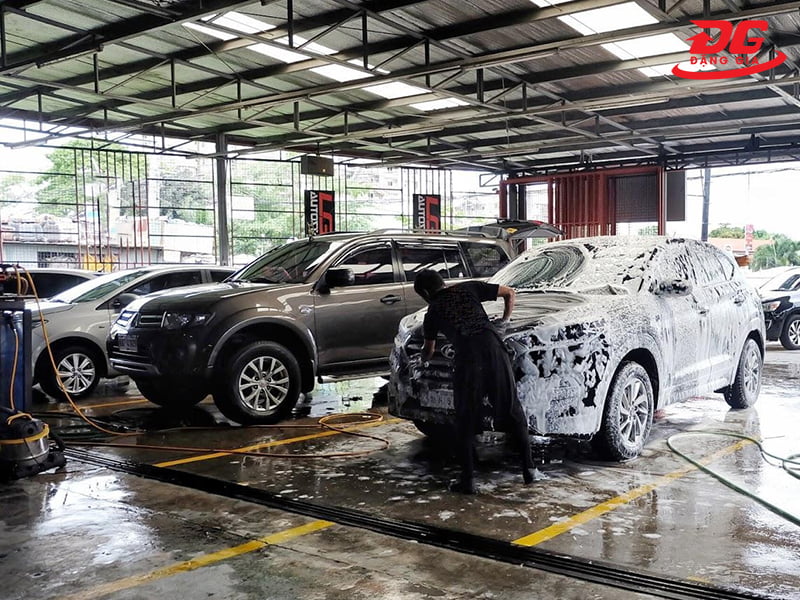 Trung tâm chăm sóc ô tô APEC phân khu rửa xe riêng biệt