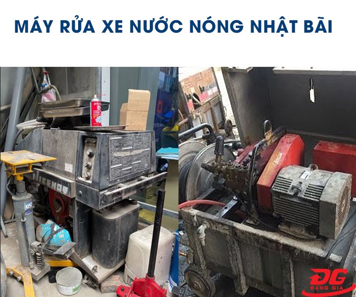 Máy rửa xe nước nóng Nhật bãi bị xuống cấp