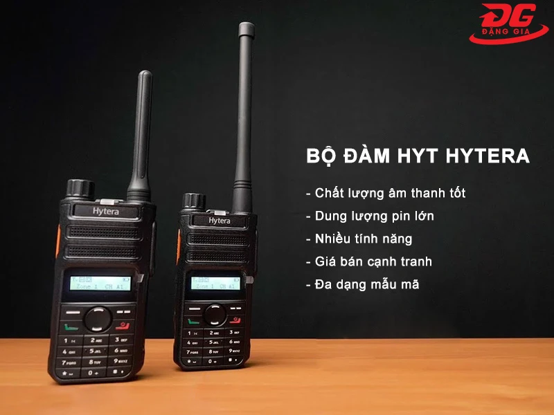 Các ưu điểm của bộ đàm cầm tay HYT Hytera