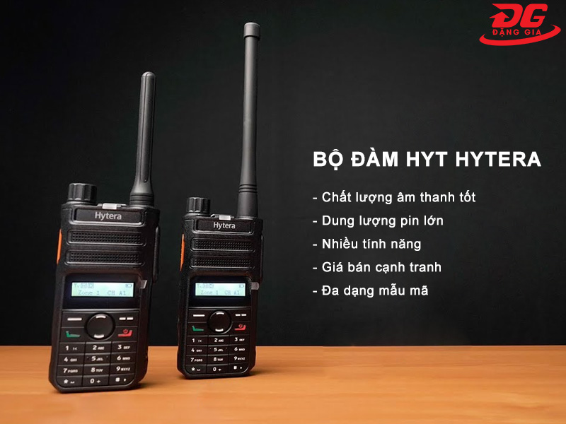 Các ưu điểm của bộ đàm cầm tay HYT Hytera