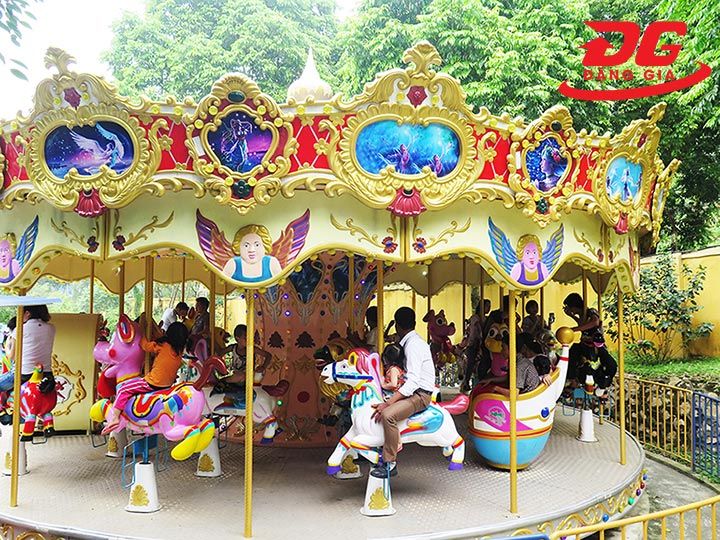 Khí nén cung cấp năng lượng cho tàu lượn, đu quay,... trong công viên giải trí hoạt động
