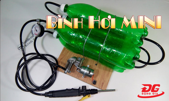 tự chế máy nén khi bằng chai nhựa