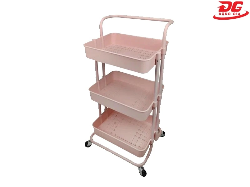 Xe đẩy nhựa 3 tầng đựng đồ làm nail